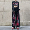 2000s Metro Black Urban Beat Oversized Denim