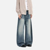 Western Style Rinse High Waisted Curved Denim