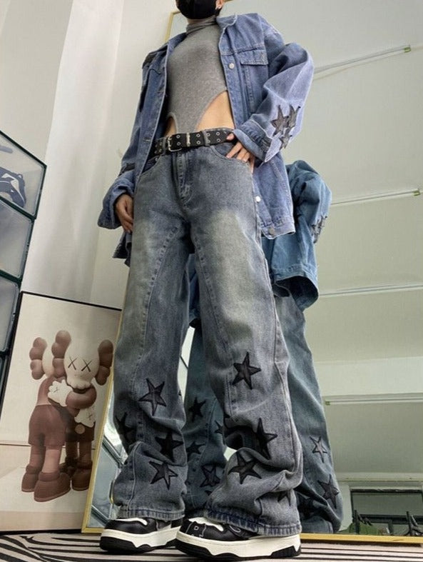 Stitched Stellar Classic Leg Blue Denim alternatif görünüm