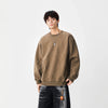 Yıkanmış Bisiklet Yaka Sweatshirt, detay görünüm — Navra Wear