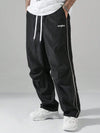 Contrast Trim Casual Trousers