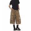 Modern Heritage Woodland Wide Leg Torn Denim Shorts