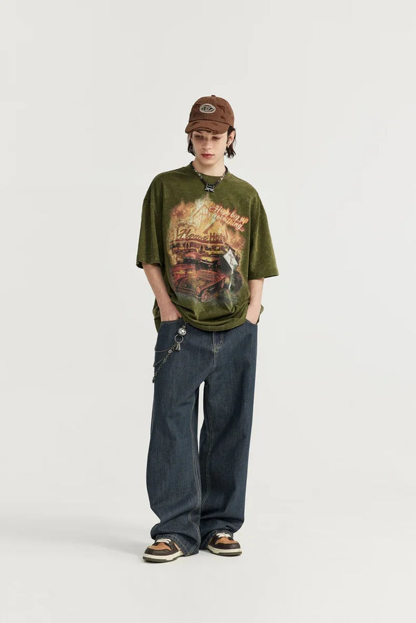 Relaxed Relaxed Blue Denim alternatif görünüm