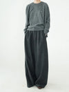 Chic Gray Wide-Leg