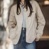 Soft Stripe Relaxed Collar Top