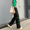 Elastic High-Rise Flocked Stitched Denim