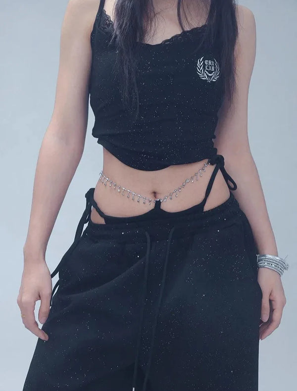 Band Waist Dance Trousers alternatif görünüm