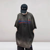 Faded Era Embroidery Denim Hip Hop T-Shirt
