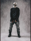 Obsidian Midnight Slim Fit Cotton Long Sleeve T-Shirt