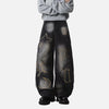 Durable Mosaic Raw Edge Denim