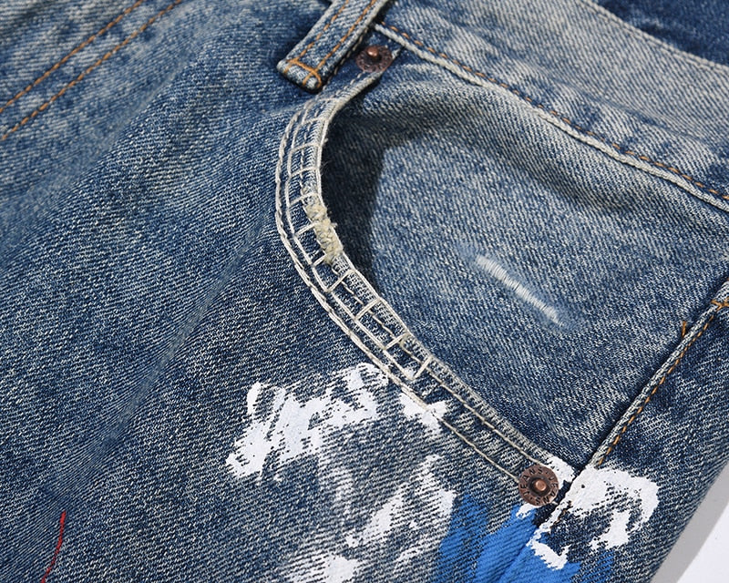 Yırtık Detaylı Jean Pantolon, arka görünüm — Navra Wear