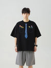 Circa-2000 Heavy Cotton Graffiti Tie Dye Short Sleeve T-Shirt