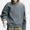 Solid Half-Zip Long Sleeve Top