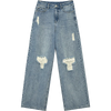 Chic Relaxed Bell Leg Denim