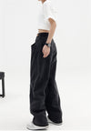 Kadın Yüksek Bel Baggy Jean Pantolon, stil görünüm — Navra Wear