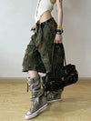 Heritage Woodland High-Rise Denim Shorts