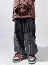 Heritage Dark Stitchwork Bell Leg Denim
