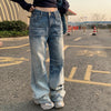 Comfortable Rinse Low Rise Bell Denim