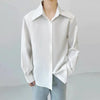 Mens Textured Lapel Luxury Vintage Top