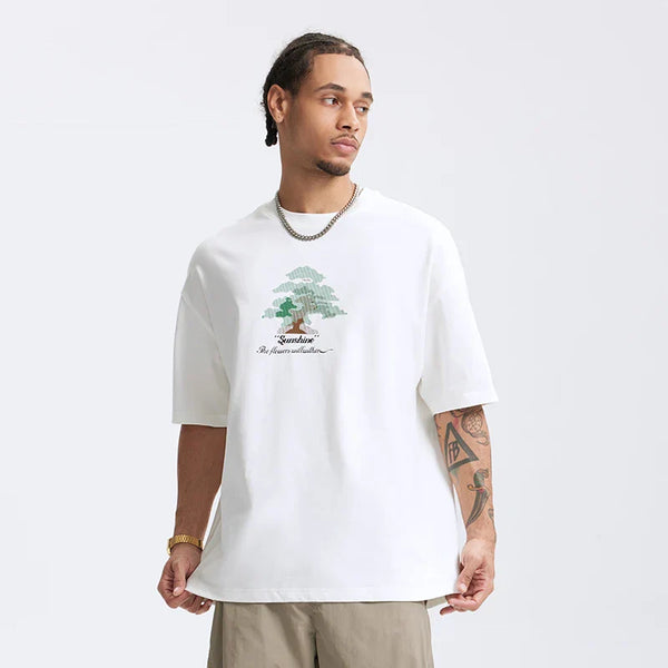 Thick Print Easy-Fit Fit Heavyweight T-Shirt