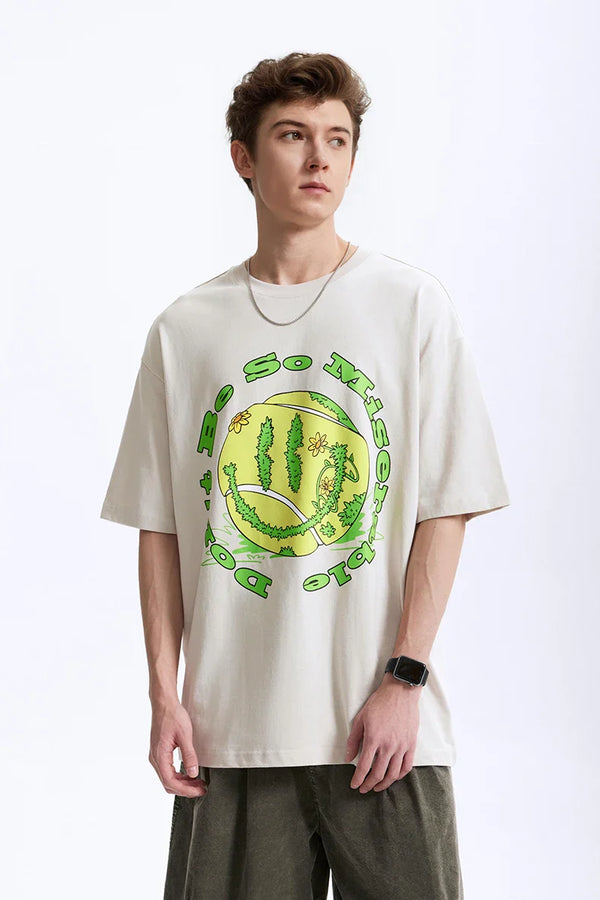 Smiley Sundaze Serve Up Positivity T-Shirt