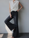 Women Chic Bell Black Bell Leg Denim