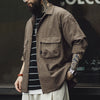 Seersucker No-Iron Cuban Collar Mens Shirt