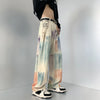 Colorful Graphic Batik Relaxed Denim