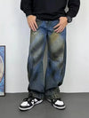 Vintage Baggy Grafiti Baskılı Jean Pantolon, kombin görünüm — Navra Wear