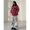 Sleek Classic Western Letters Print Relaxed Denim