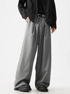 Smoke Pleat Suit Wide-Leg
