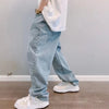 Metro Blue Relaxed Denim Bell Leg Denim