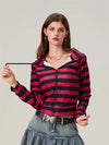 Classic Stripe Zip Hoodie