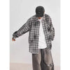 Smoke Plaid Fine Quality Fall Shirt