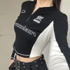 Women New-Millennium Moto Biker Style Slim T-Shirt