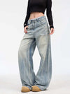 Heritage High-Rise Relaxed Torn Denim