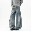 2000s High Street Bell Leg washing Big Pocket Denim