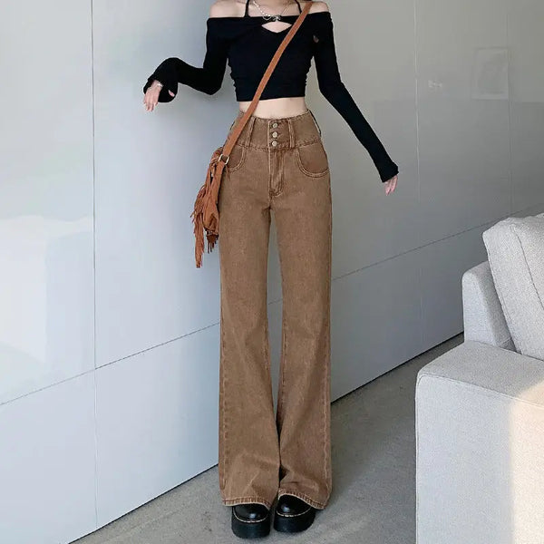 Heritage High-Rise Bell Denim Classic Denim alternatif görünüm