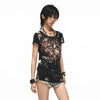Dirty-Art Aesthetics Tattoo Print T-Shirt