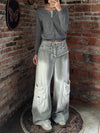 2000s Classic Ombre Utility Denim