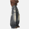 Heritage Moustache Effect Rinse Wide Denim