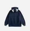 Kedi Baskılı Oversize Sweatshirt, kombin görünüm — Navra Wear