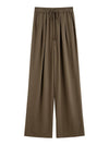 Linen Elastic High-Rise Trousers