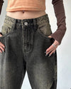 İspanyol Paça Jean Pantolon, yakın çekim — Navra Wear
