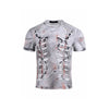 Out Hollow Hand-Painted Fit Slim T-Shirt