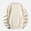 Harf Baskılı Oversize Sweatshirt, yakın çekim — Navra Wear