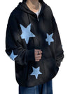 Night Sky Zip Long Hoodie