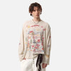 Print Graffiti Flattering Long Sleeve T-Shirt