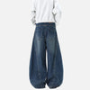 2000s Lightning Print Easy Cut Bell Leg Denim