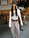 Millennium Shadow-Print Print Hooded T-Shirt